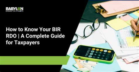 Complete BIR RDO Codes for 2024 .